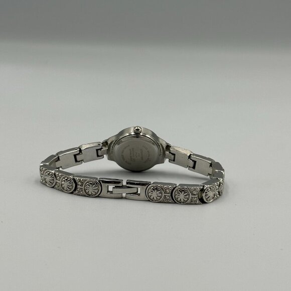 3/$30 Studio Time Watch Women Silver Tone Rhinestone Accent Bracelet  7" - Picture 11 of 15